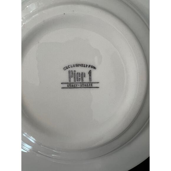 Vintage 90s Pier 1 Imports Starfish Mosaic pasta/soup bowls Set of 2 - Picture 5 of 8